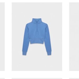 Aritzia quarter zip french blue